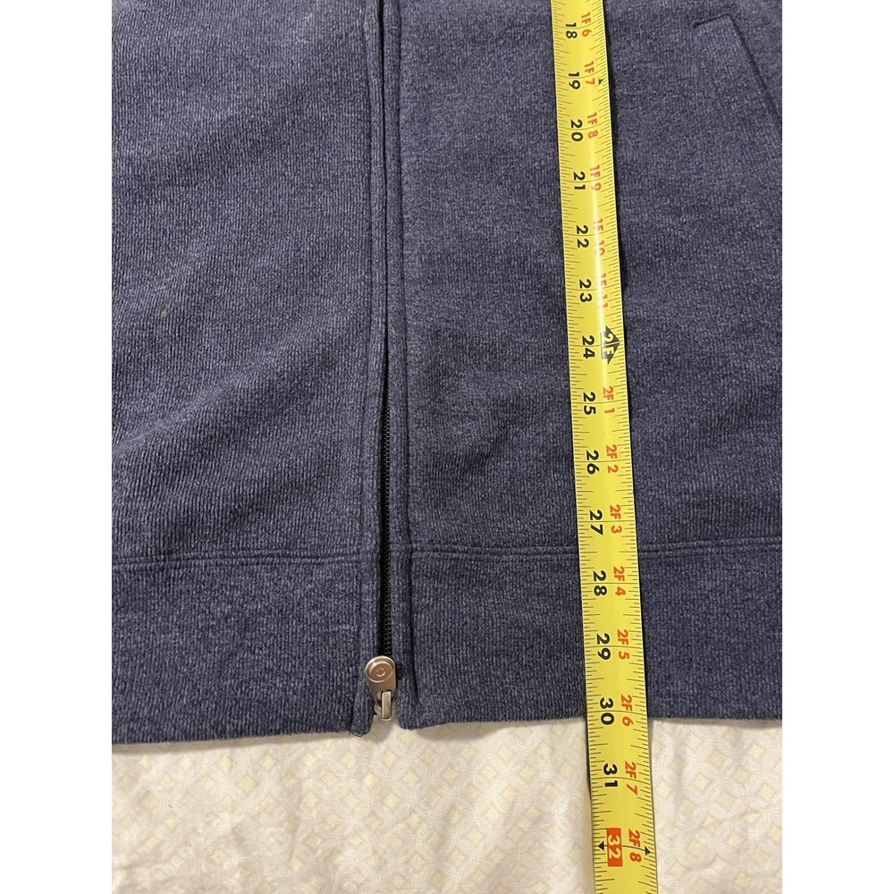 Peter Millar Vest Mens XL Blue Fleece Collared Full Zip Pockets Cotton - Picture 3 of 7